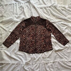 Zenergy by Chico's Animal Print Athleisure Jacket